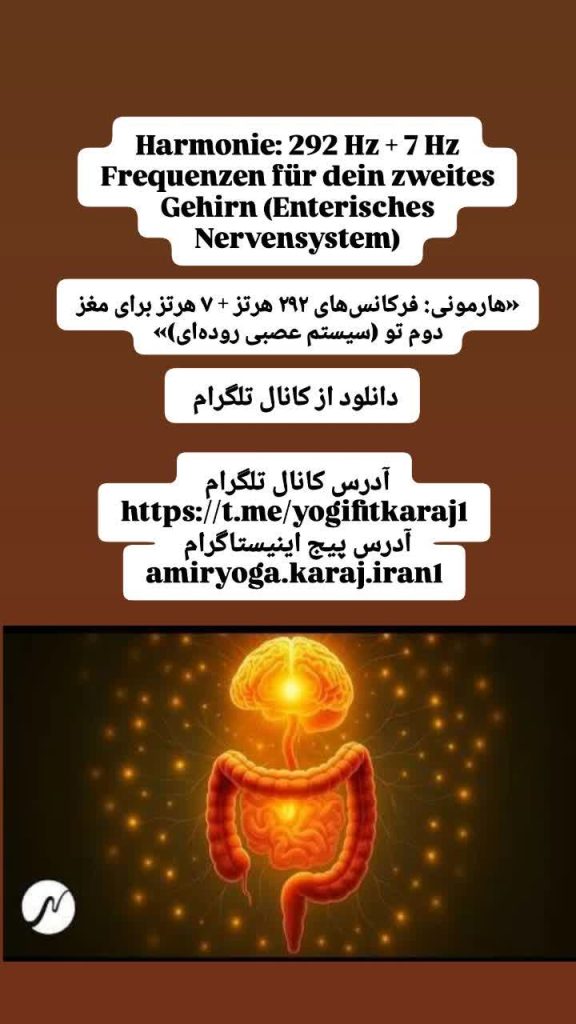 هارمونی فرکانس ۲۹۲ و ۷ هرتز برای تقویت مغز دوم و آرامش روده | بهبود استرس و سلامت گوارش