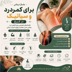 ماساژ برای کمردرد کرج | ماساژ درمانی برای سیاتیک در کرج
